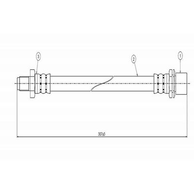 Fren Hortumu Arka Sağ veya Sol CAVO C800 241A