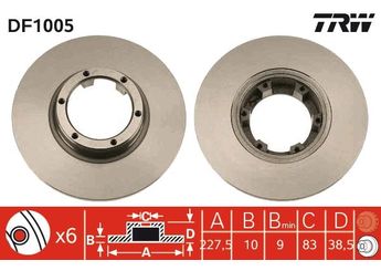 Fren Disk Ayna Ön Sağ ve Sol KALE BALATA TFD00040  