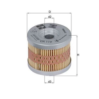 Yağ Filtresi  MAHLE OX 119