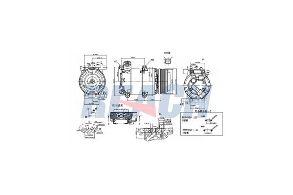 Klima Kompresörü  FORD ORJINAL 6M5H19D629AF