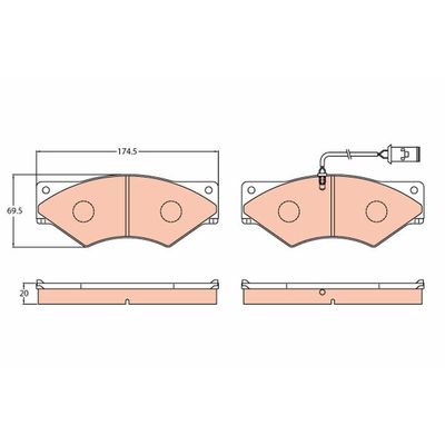 Fren Disk Balata Ön BEŞER 3749