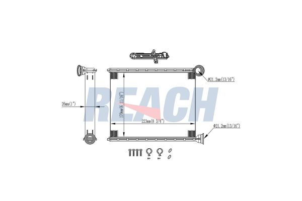 Kalorifer Radyatörü  PSA ORJINAL 6448W9
