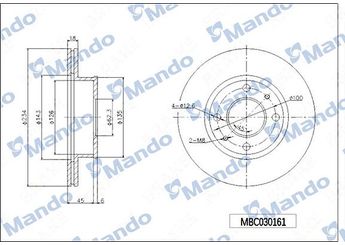 Fren Disk Ayna Ön Sağ ve Sol MAHER 03623  5171202500 5171202550 5171202551