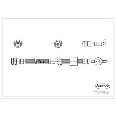 Fren Hortumu Arka Sağ veya Sol CAVO C901 413A