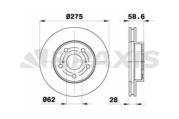 Fren Disk Ayna Ön Sağ ve Sol BRAXIS AE0758