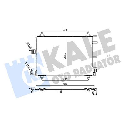 Klima Radyatörü  Peugeot Partner (S2)(11.2002->)  KALE 243000