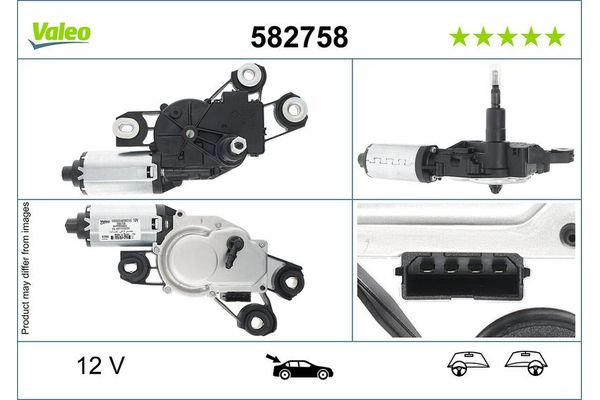 Silecek Mekanizma Motoru Arka Seat Ibiza SC (6P5)(05.2015->)  VALEO 582758