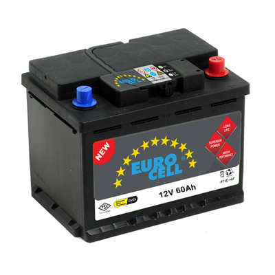 Akü (12V - 60 AH) L2B (242×175×175) Alçak   EUROCELL 8699325602090