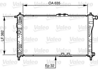 Su Radyatörü  VALEO 732483  96144847