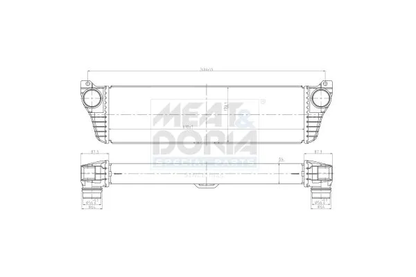 Turbo Radyatörü  Mercedes Vito Mixto (639)(09.2010->)  ASPART 6TRA1031