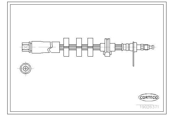 Fren Hortumu Ön Sağ Peugeot 406 S.Wagon (S1/S2)(01.1997->)  PSA ORJINAL 480680