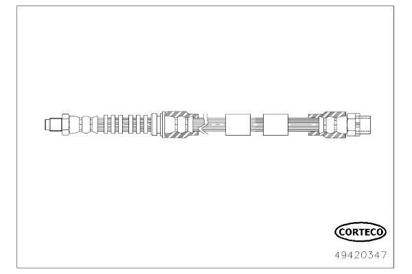 Fren Hortumu Ön Sağ veya Sol BMW X5 M Serisi (E70)(2009->)  CORTECO 49420347