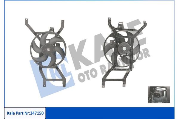 Radyatör Fan ve Motoru  KALE 347150