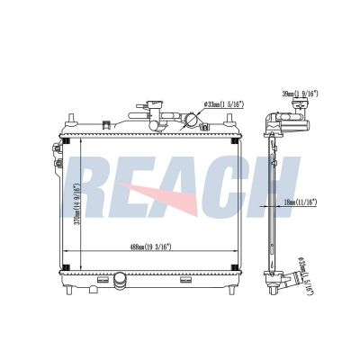 Su Radyatörü  Hyundai Getz (TB)(2002->)  SWAPP 73002