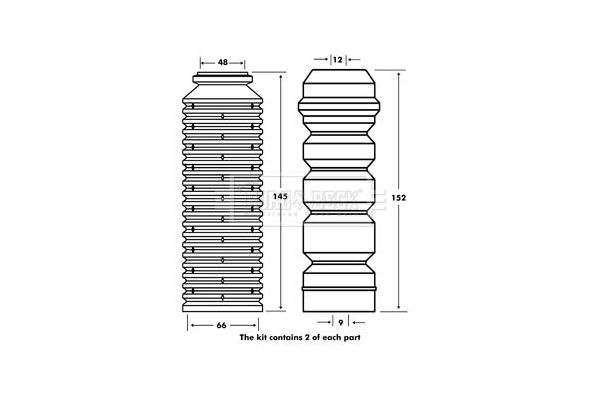 Amortisör Darbe Takozu Arka Sağ veya Sol Skoda Forman (785)(1992->)  MEHA 40133