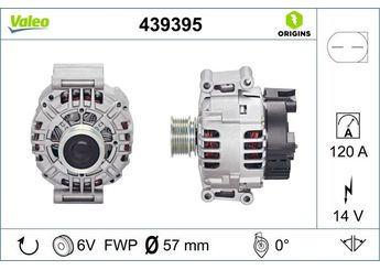 Alternatör  VALEO 439395  6B903016AA 6B903016AF 6B903019E 6B903016AE 06B903016AE 6B903016P 06B903016P 6B903016PX 06B903016PX 6B903016S 06B903016S 6B903016SX 06B903016SX