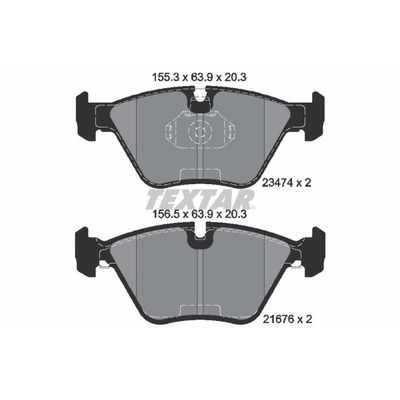 Fren Disk Balata Ön BMW 7 Serisi (E32)(1986->)  TEXTAR 2347402