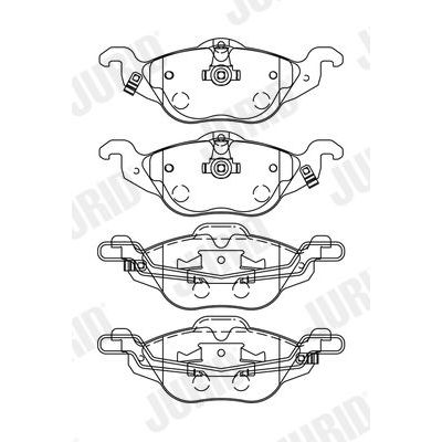Fren Disk Balata Ön Opel Astra G Cabrio (2001->)  JURID 571968J