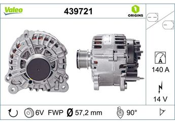 Alternatör  VALEO 439721  3P903023B 03P903023B 3P903023BX 03P903023BX 3P903023H 03P903023H 3P903023HX 03P903023HX 3P903023A 03P903023A 3P903023AX 03P903023AX