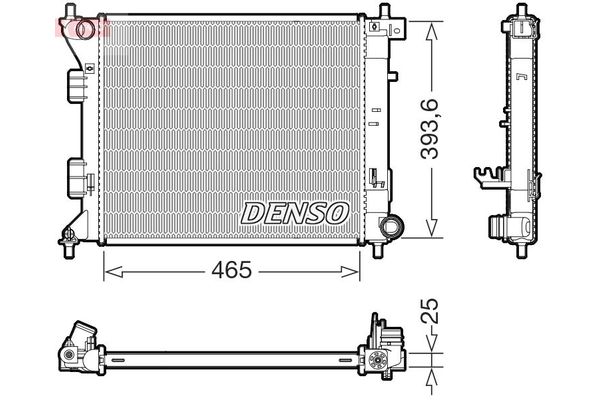 Su Radyatörü  DENSO DRM43016