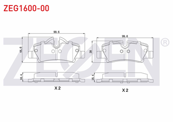 Fren Disk Balata Arka ZEGEN ZEG1600-00   34216861641 34216871299 34 21 6 871 299 34216871300 34 21 6 871 300 34 21 6 861 641 34216864488 34 21 6 864 488