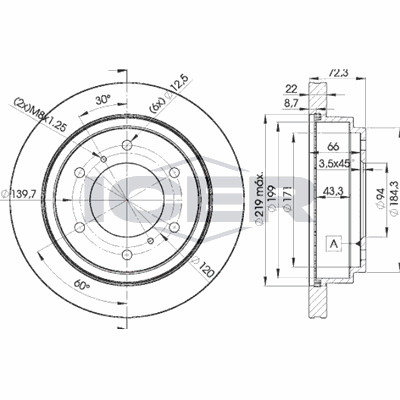 Fren Disk Ayna Arka Sağ ve Sol Mitsubishi Pajero (V80/V90)(2007->)  WALBURG WBD1147