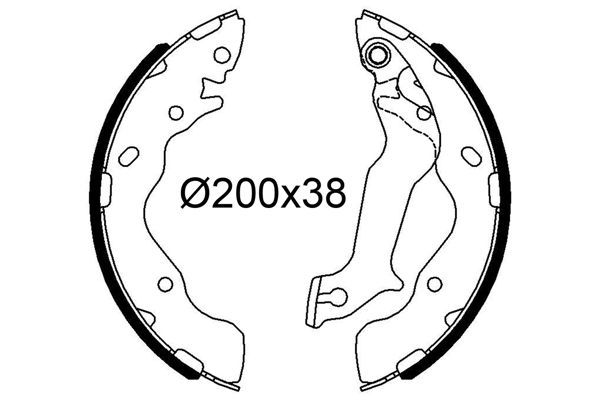 Fren Pabuçlu Balata Arka Kia Soul (AM)(2008->)  VALEO 564286