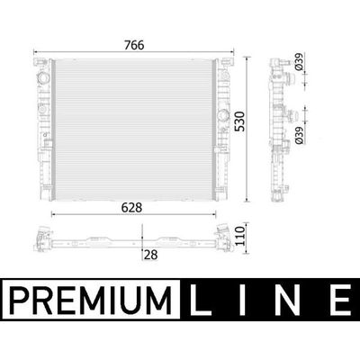 Su Radyatörü  BMW 7 Serisi (G11/G12)(10.2015->)  MAHLE CR 938 000P