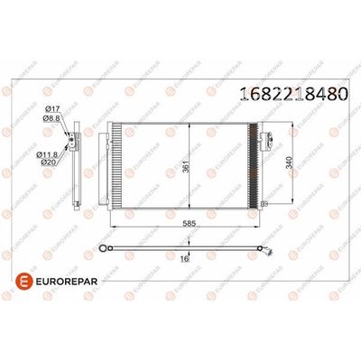 Klima Radyatörü  Fiat Egea (356) Sedan (2016->)  EUROREPAR 1682218480