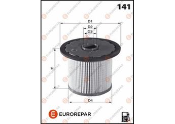 Yakıt Filtresi  EUROREPAR 1643626880  1643626880 6000605426 6000605431 8981596930 8982399830 98159693 98239983 2330026100 2330026101 233900L010 233900L030 233900L040 233900L041 2339030200 23390YZZA2 1770A233 1770A291 1770A321 MZ690984 233000L020 233000L041 233900L020 23390YZZA1
