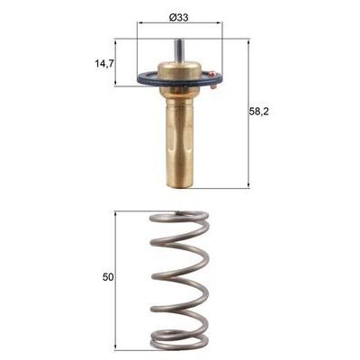 Termostat  Ford Focus 4/5 Kapı (CB8)(2010->)  MAHLE TX 265 89D