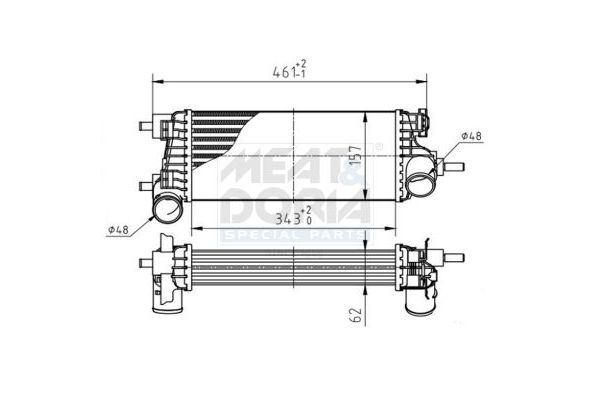 Turbo Radyatörü  Ford Focus S.Wagon (CB8)(2010->)  FORD ORJINAL CV619L440VD