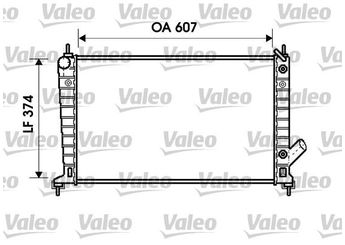 Su Radyatörü  VALEO 734830  4575718 5193388 5329354