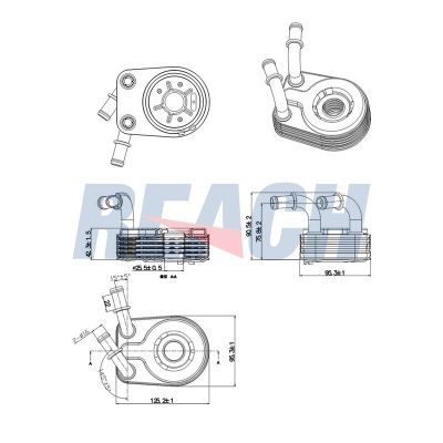 Motor Yağ Soğutucu  Alfa Romeo 147 (190)(2004->)  BITAPART BFI240004
