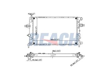 Su Radyatörü  KALE 2503012AB  1300215 9202501 1300198 1300191 90570732 9119484 91925578 9193268