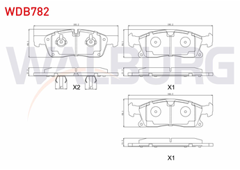 Fren Disk Balata Ön WALBURG WDB782  