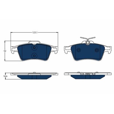 Fren Disk Balata Arka TRW GDB1621BTE