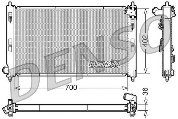 Su Radyatörü  DENSO DRM45029