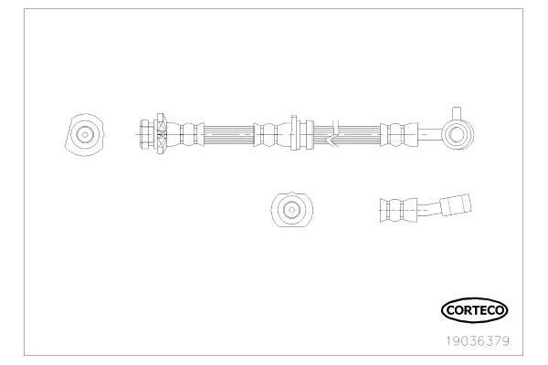 Fren Hortumu Ön Sağ Nissan Qashqai +2 (J10)(08.2008->)  OSSCA 01257