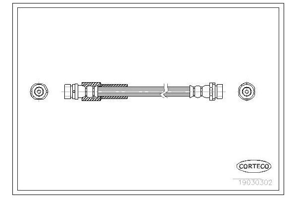 Fren Hortumu Arka Sağ veya Sol Ford Fiesta (CBK)(2002->)  WALBURG WBH0124