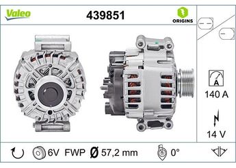 Alternatör  VALEO 439851  6J903023Q 06J903023Q
