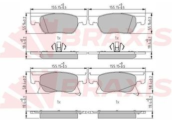 Fren Disk Balata Ön BRAXIS AA0673  13478300