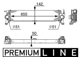 Turbo Radyatörü  MAHLE CI 153 000P  A4475010501 4475010501 A 447 501 05 01