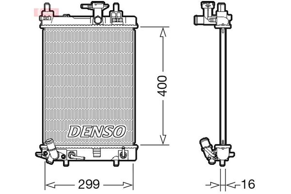 Su Radyatörü  DENSO DRM35004