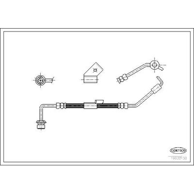 Fren Hortumu Ön Sağ Ford Transit Kamyonet (EY)(1995->)  WALBURG WBH0133
