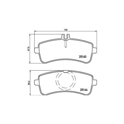 Fren Disk Balata Arka Mercedes S -Serisi Sedan (BM 222)(05.2013->)  MAGNETI MARELLI 363700450125
