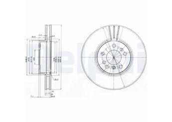 Fren Disk Ayna Ön Sağ ve Sol DELPHI BG3628  34116756045 34116750713 3411 6750 713 3411 6756 045 34116765457 3411 6765 457 34116766036 3411 6766 036 34116794300 34116794304 34116859679