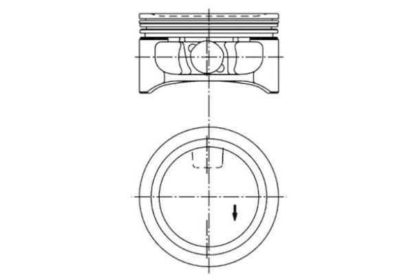 Piston (86.00MM-0.50)  KOLBENSCHMIDT 94912620