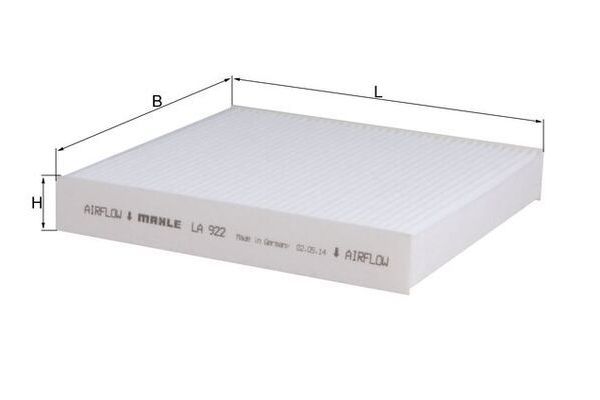 Polen Filtresi  Fiat 500 (312) Limousine (01.2022->)  MAHLE LA 922