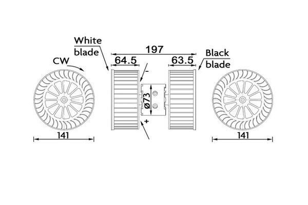 Kalorifer Motoru  MAHLE AB 192 000S